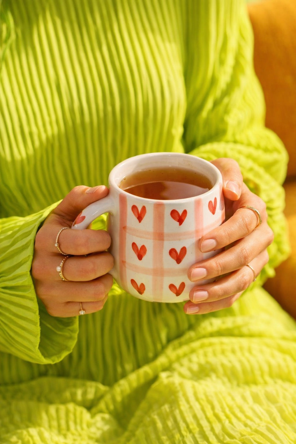 Sweet Heart Checks Coffee Mug