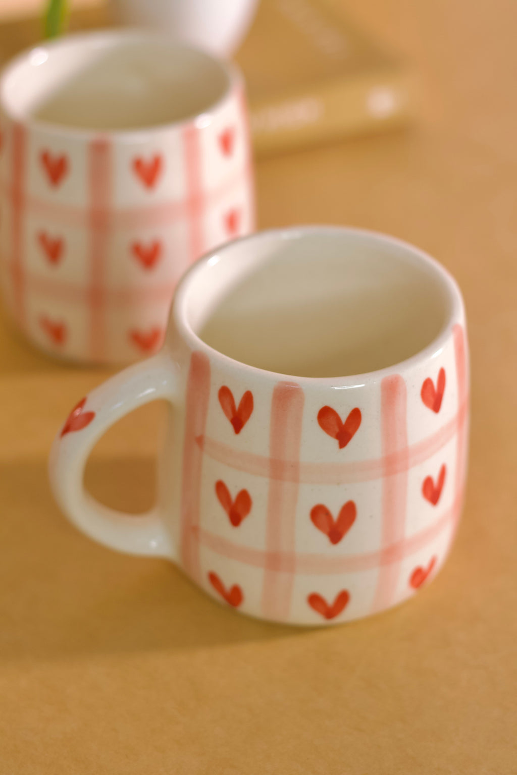 Sweet Heart Checks Coffee Mug