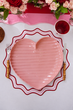 Pink Blush Heart Plate - Large