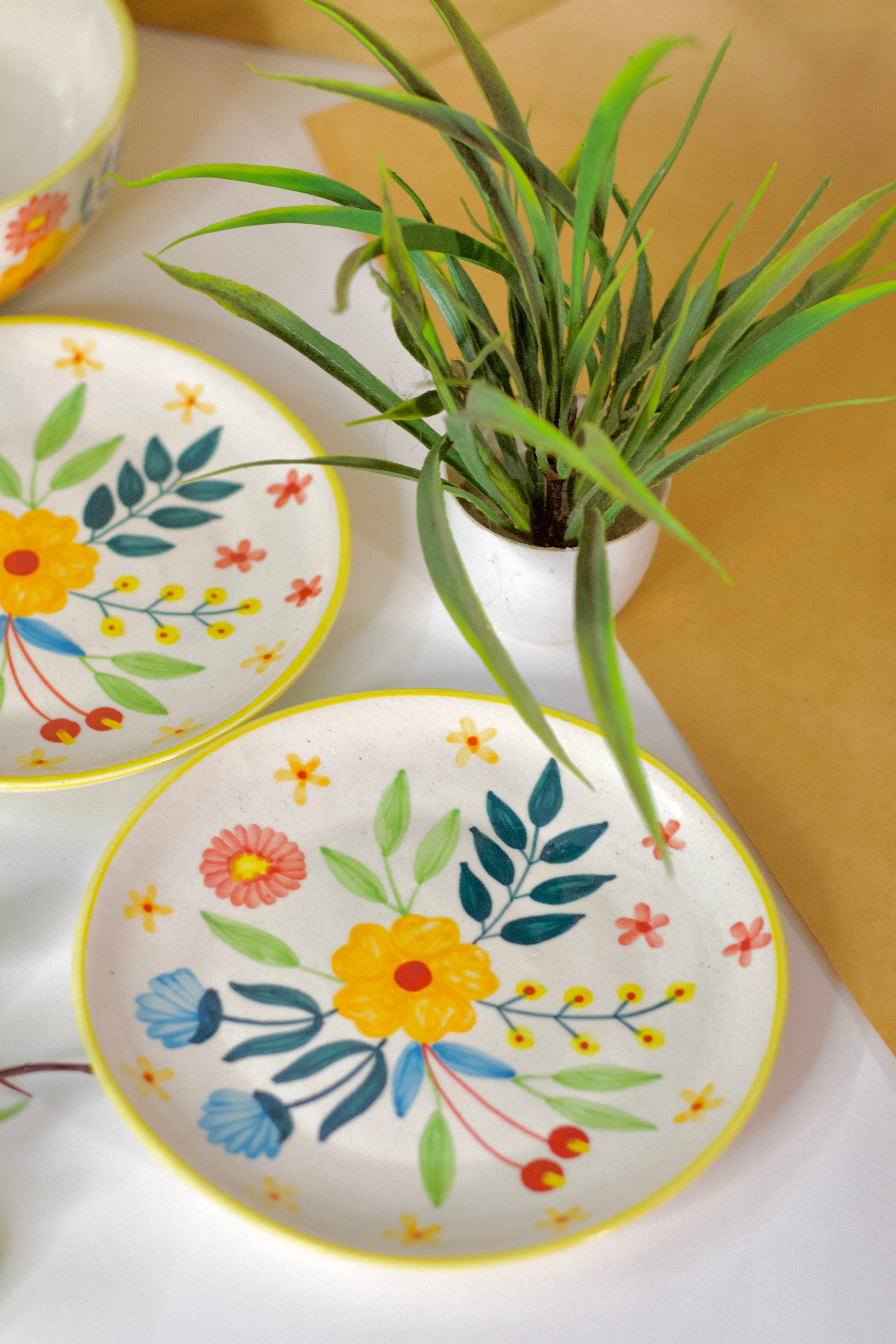 floral plate
