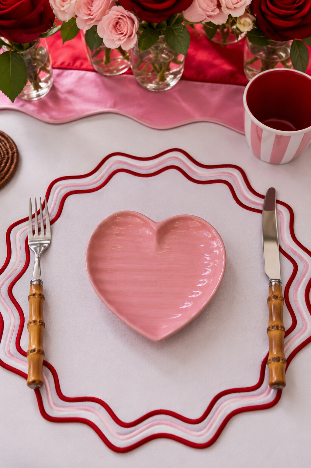 Pink Blush Heart Plate - Small
