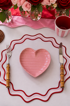 Pink Blush Heart Plate - Small