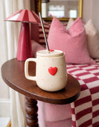 Heart & Dotty Ceramic Sipper