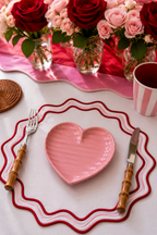 Pink Blush Heart Plate - Small