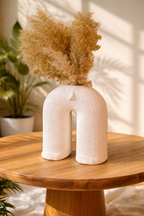 U-Shape Face Ceramic Vase