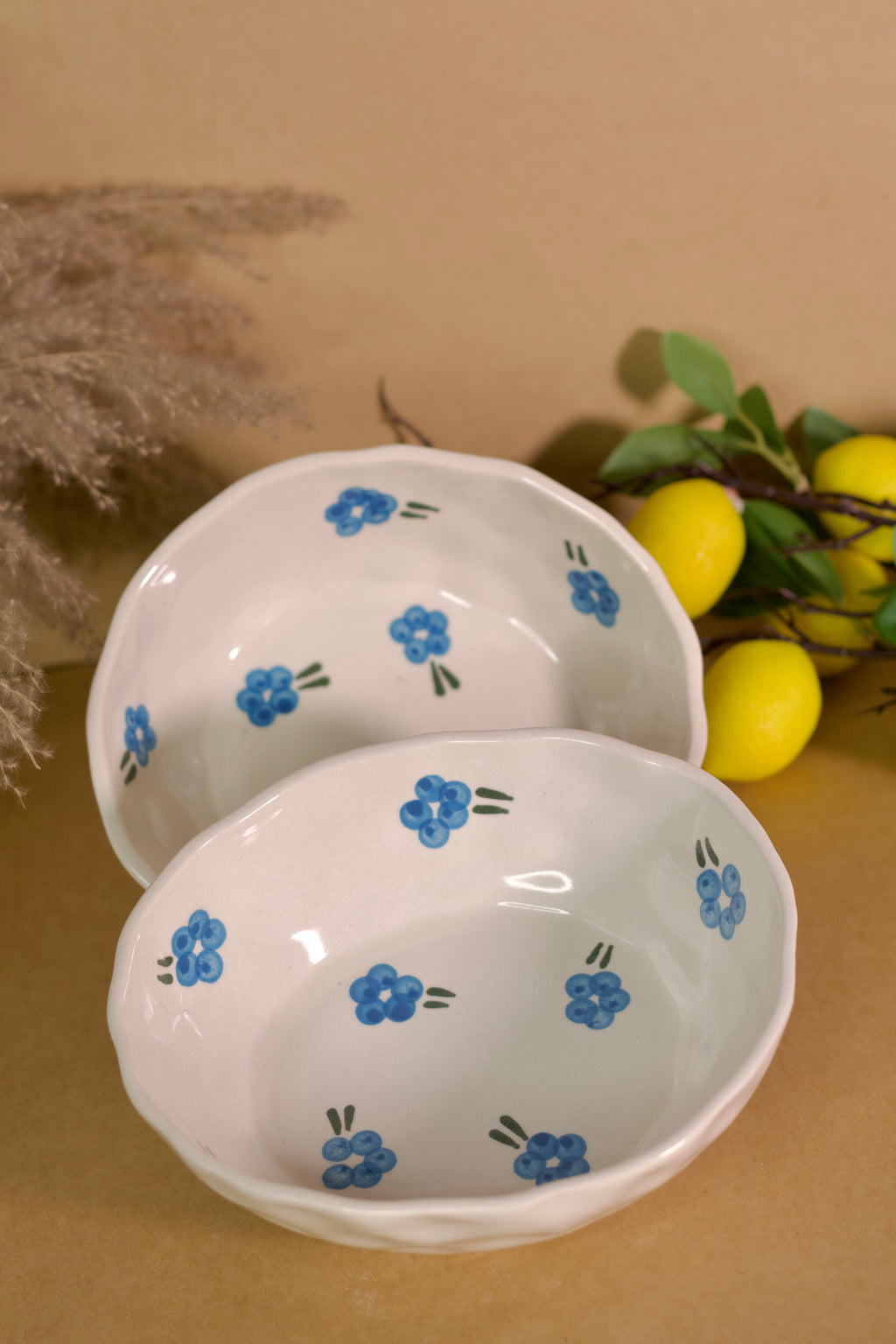 Blue Bloom Berry Large Bowl