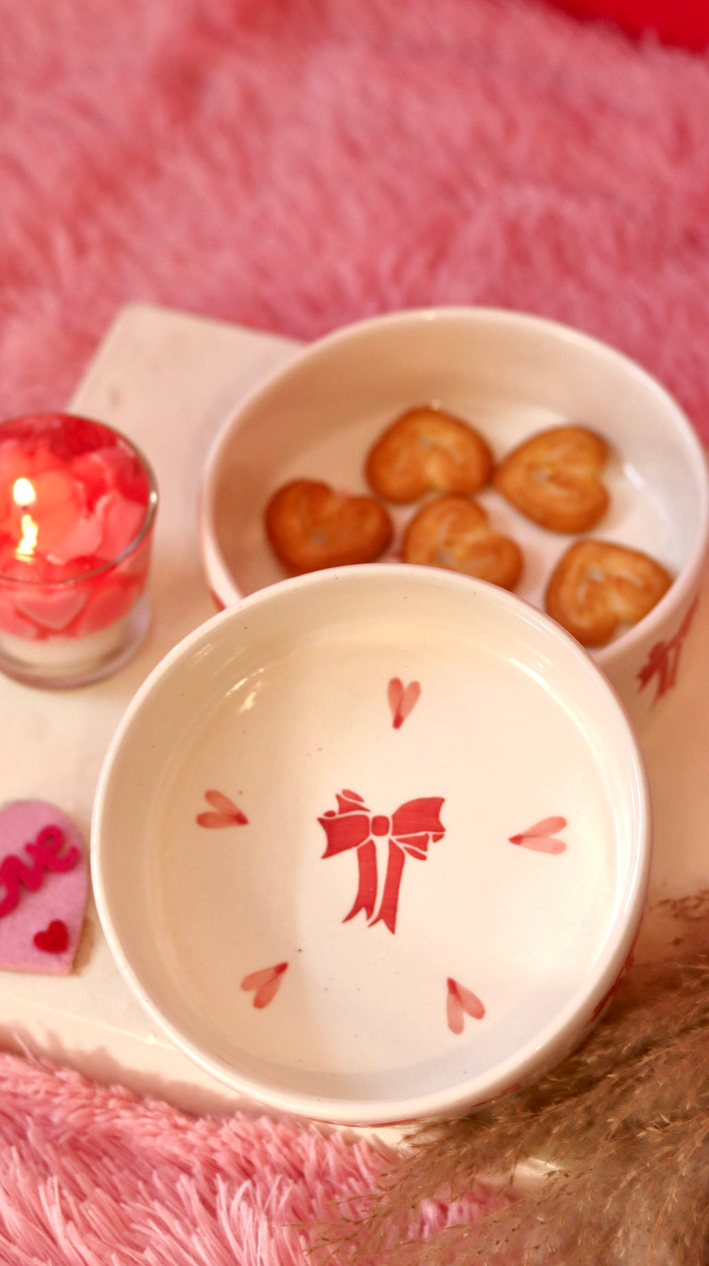 Heart Bow Snack Bowl