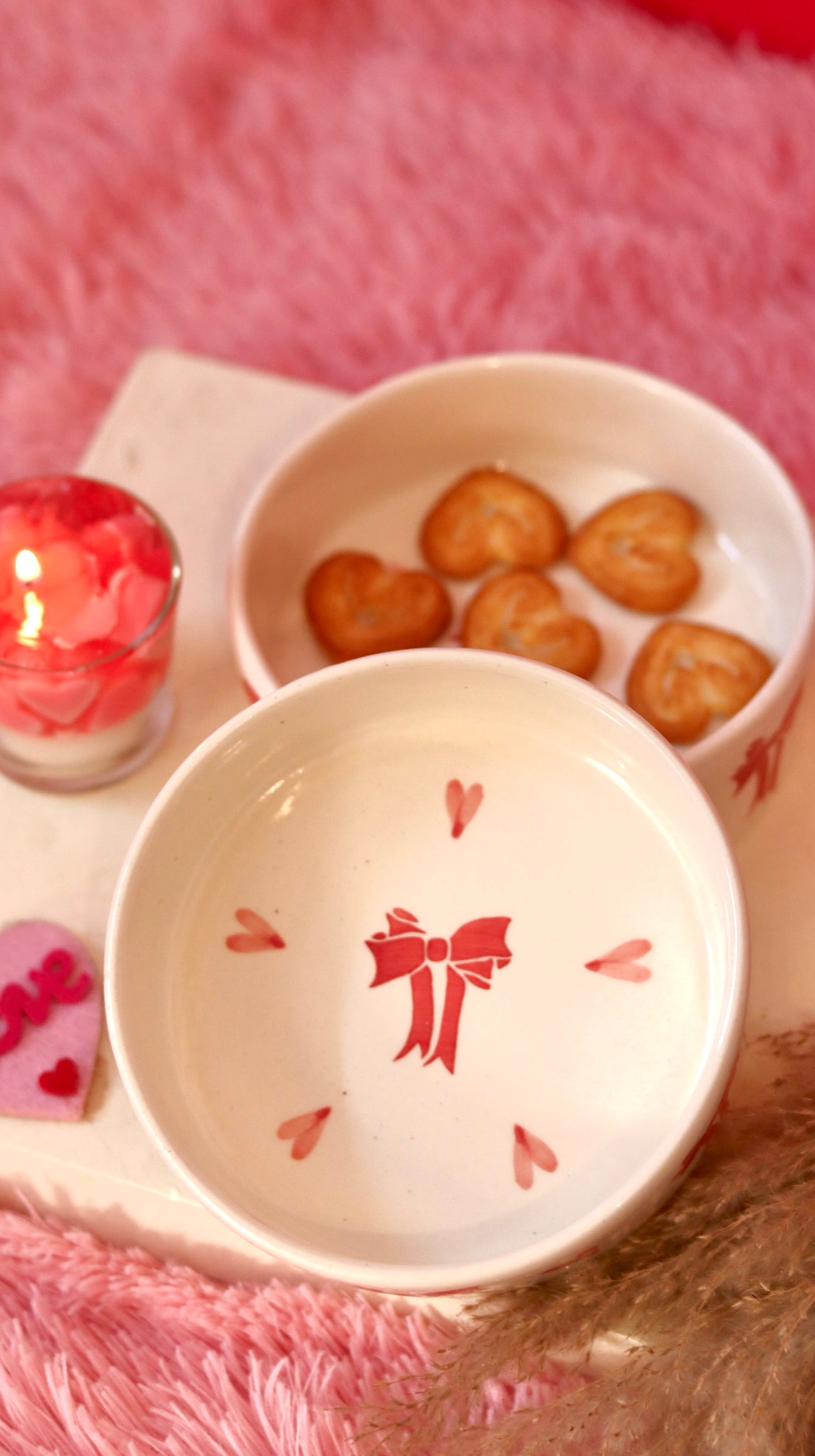 Heart Bow Snack Bowl