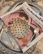 Polka dot ceramic bowl
