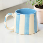Sky Blue Stripe Coffee Mug
