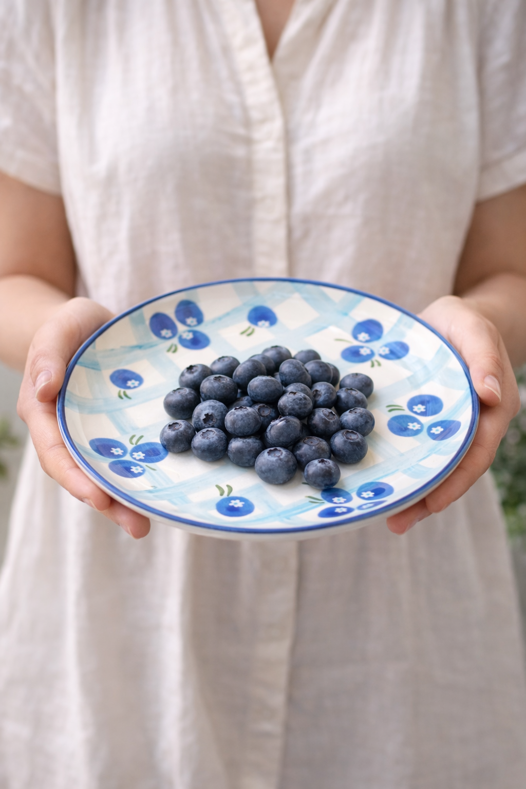 Blueberry Checks Plate