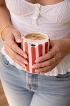 Bow Red Strip Tumbler