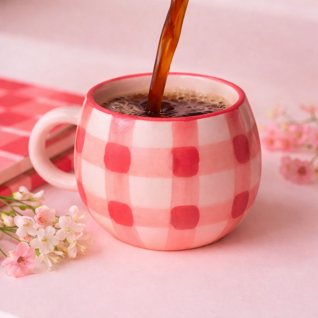 Red plaid Coffee Mug