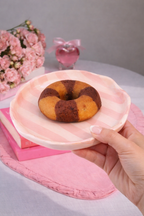 Blush Strip Cookie Plate