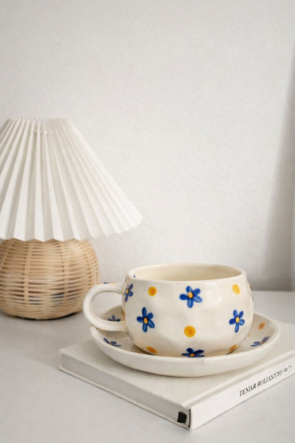Little Blue Flowers Coffee Cup & Saucer Set