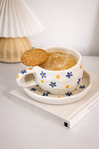 Little Blue Flowers Coffee Cup & Saucer Set