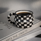 Black & White Checkmate Coffee Cup