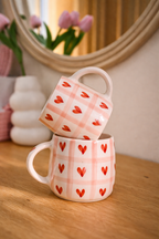 Sweet Heart Checks Coffee Mug
