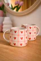 Sweet Heart Checks Coffee Mug