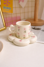 Pink Blossom Good Morning Coffee Cup & Saucer Set