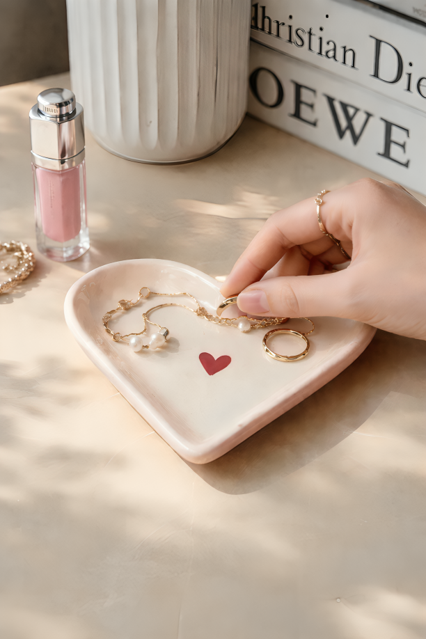 Sweet Drop Heart Trinket tray