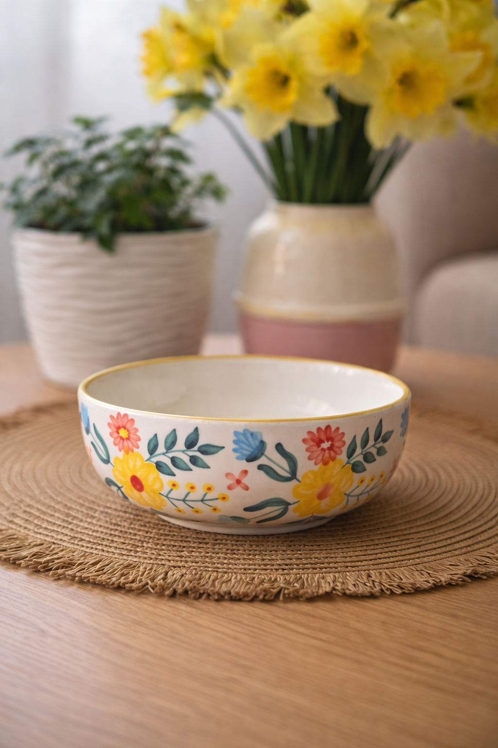 Bloom Flower Garden Large Bowl