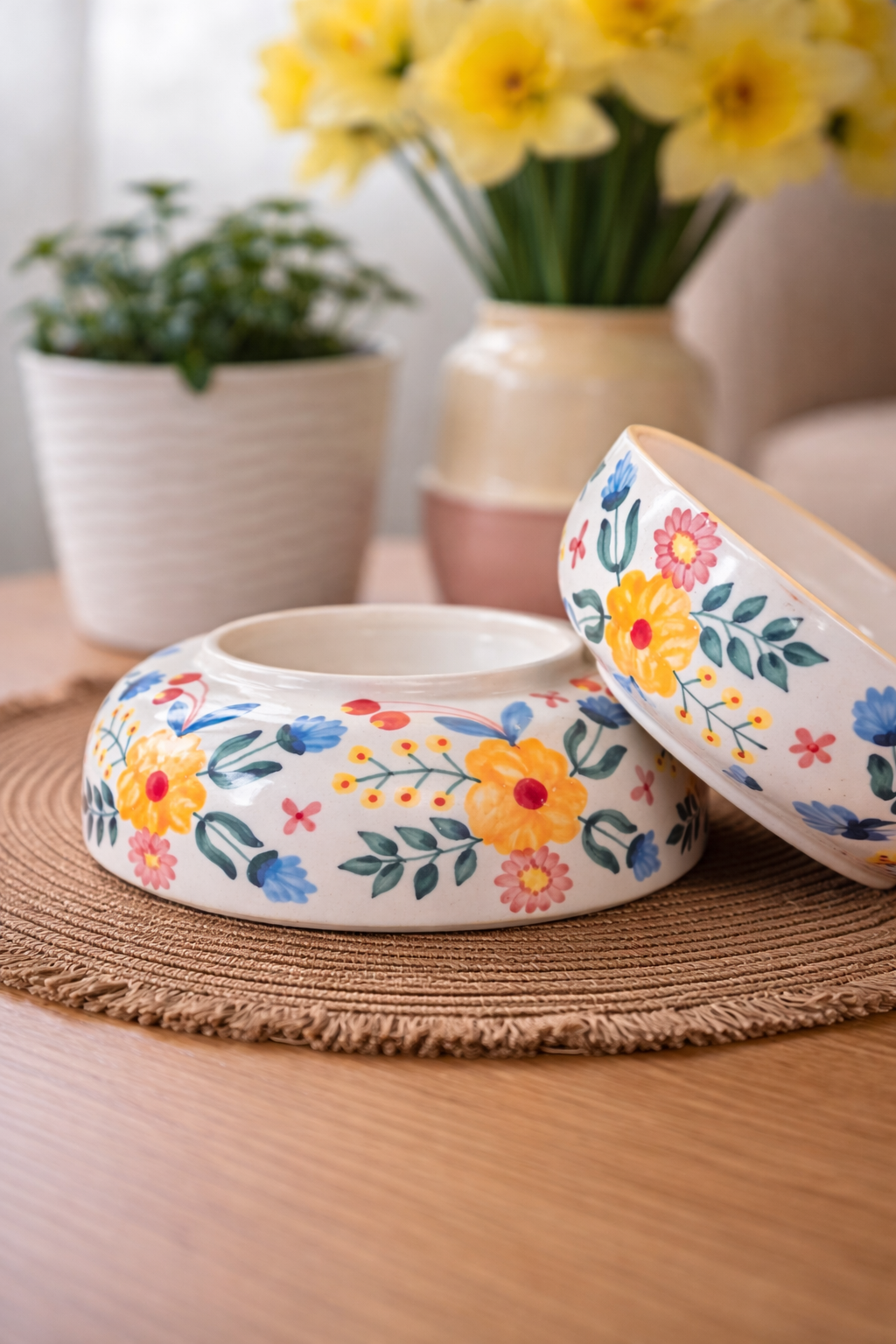 Bloom Flower Garden Large Bowl