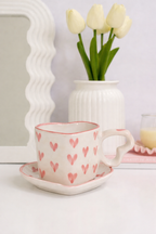 Sweet Heart Cup & Saucer Set