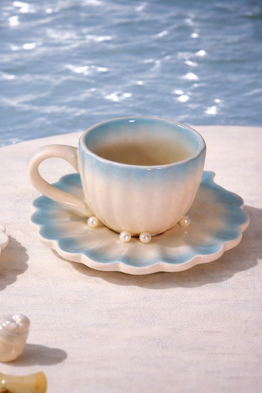 Sea Shell Cup & Saucer