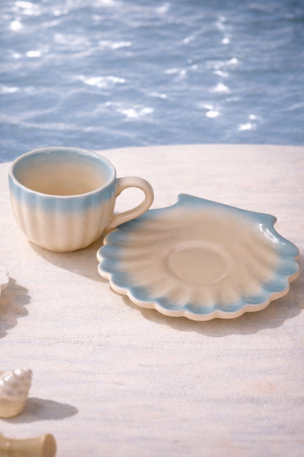 Sea Shell Cup & Saucer