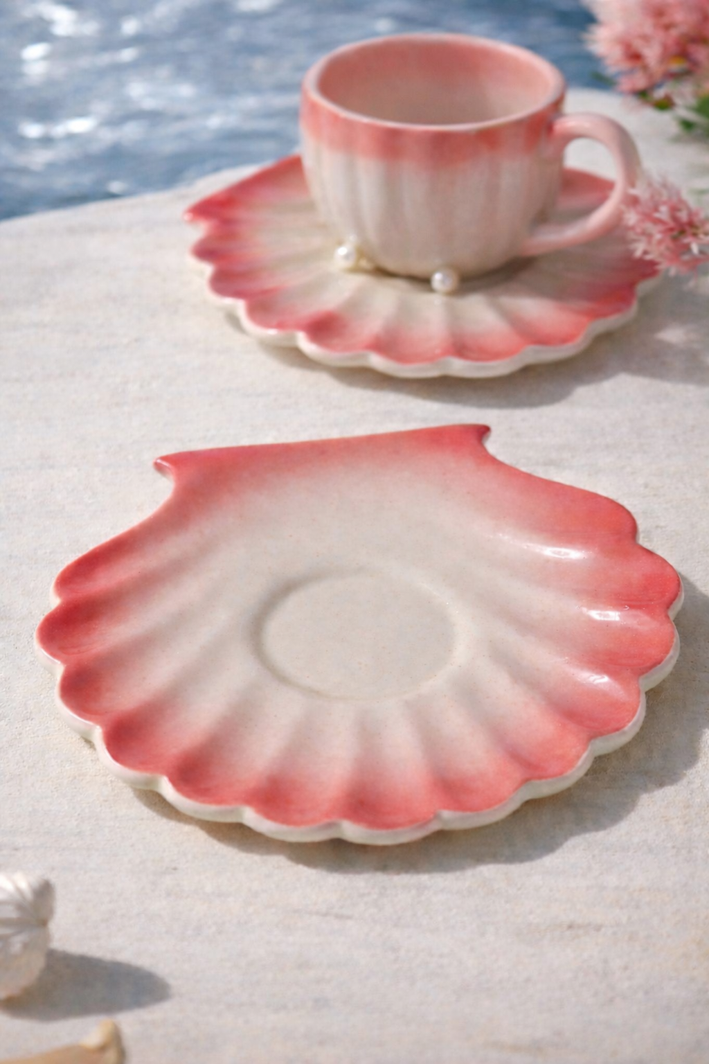 Sea Shell Cup & Saucer
