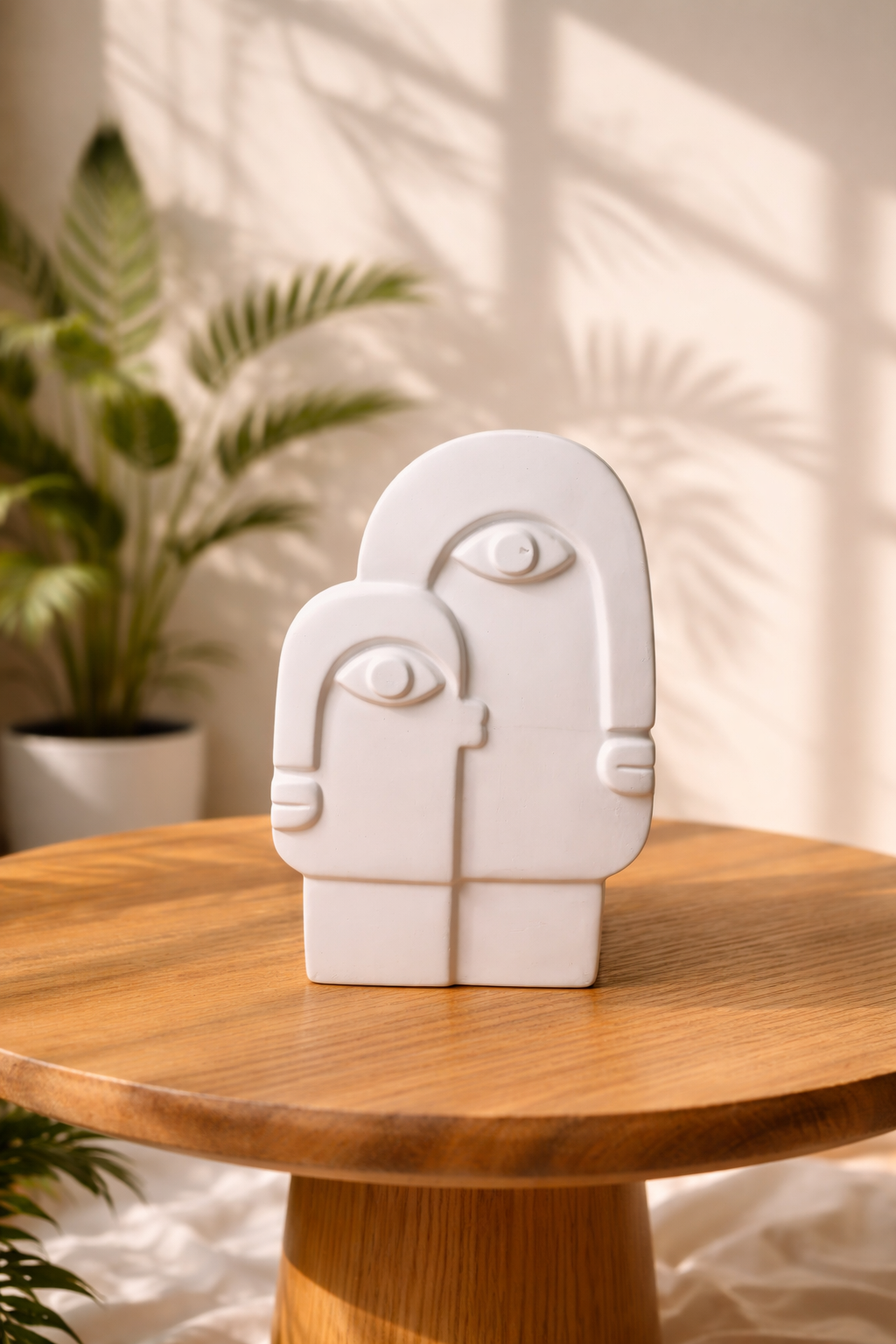 His & Her Face Ceramic Vase