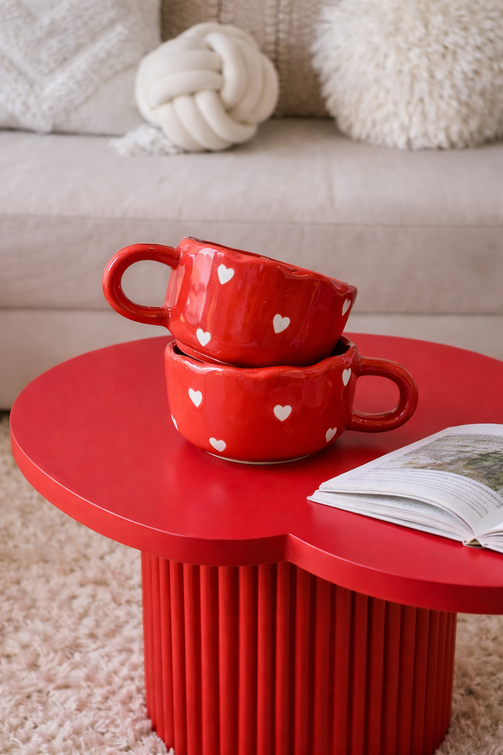 Full of Love Mug Red & Pink Coffee Mug