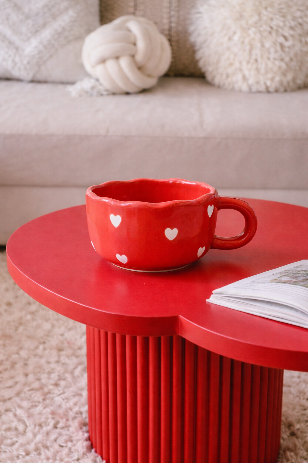 Full of Love Mug Red & Pink Coffee Mug