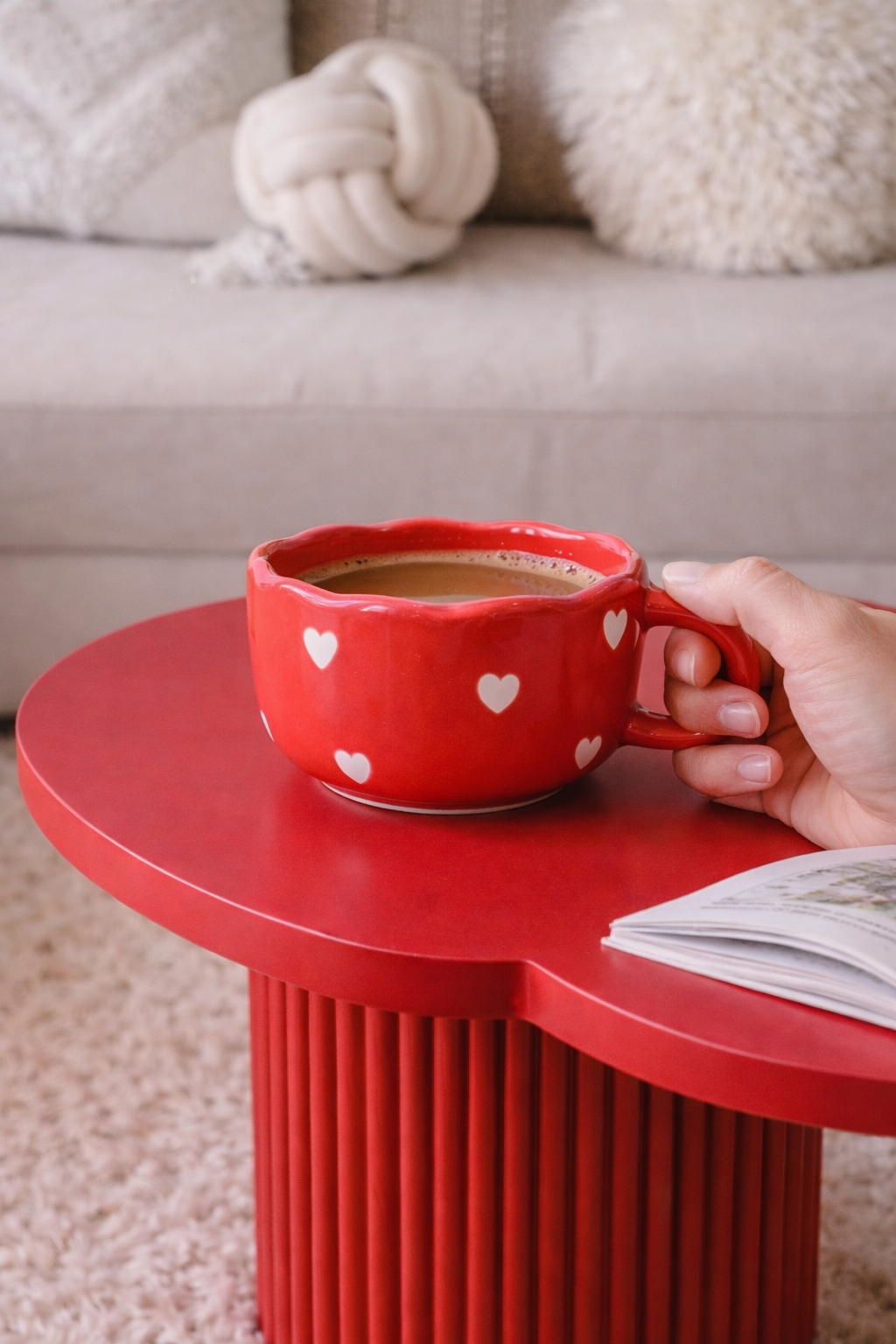 Full of Love Mug Red & Pink Coffee Mug