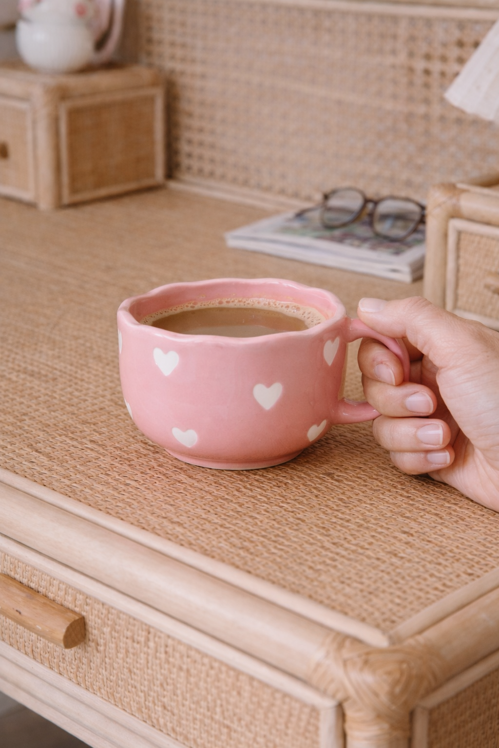 Full of Love Mug Red & Pink Coffee Mug