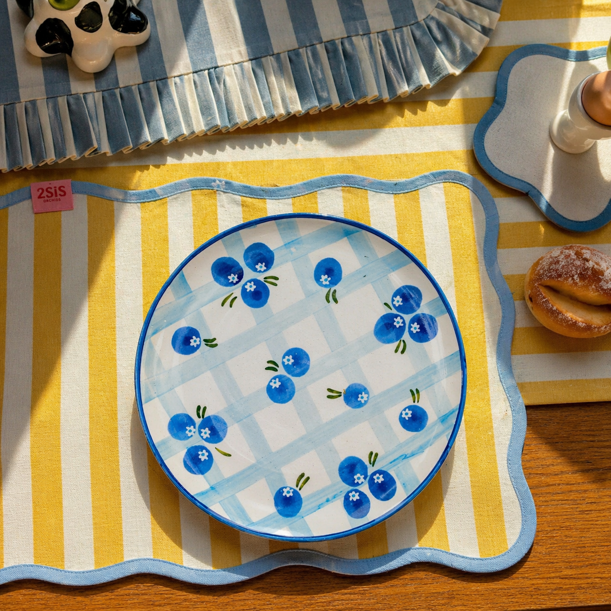 Blueberry Checks Plate