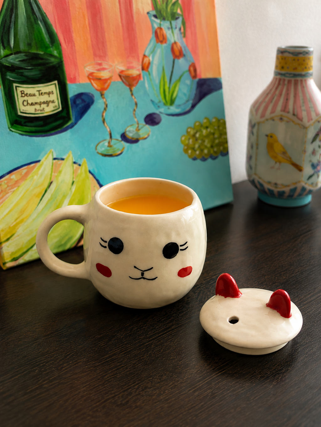 Honey Bunny Ceramic Sipper
