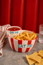 Dip Me & Eat Me Ceramic Chip & Dip Bowl