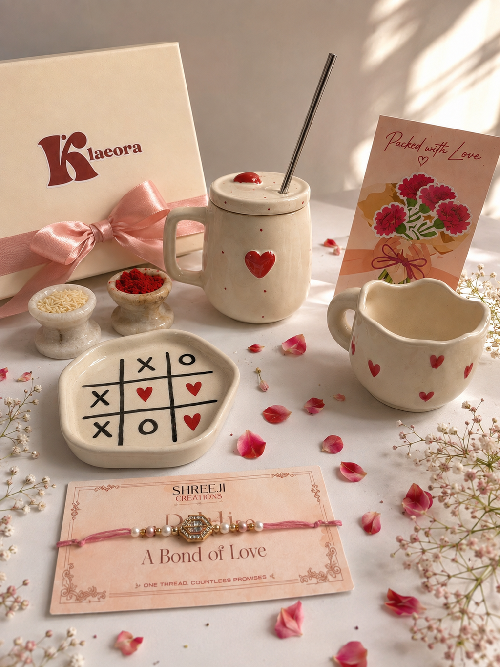Hearty Rakhi Gift set