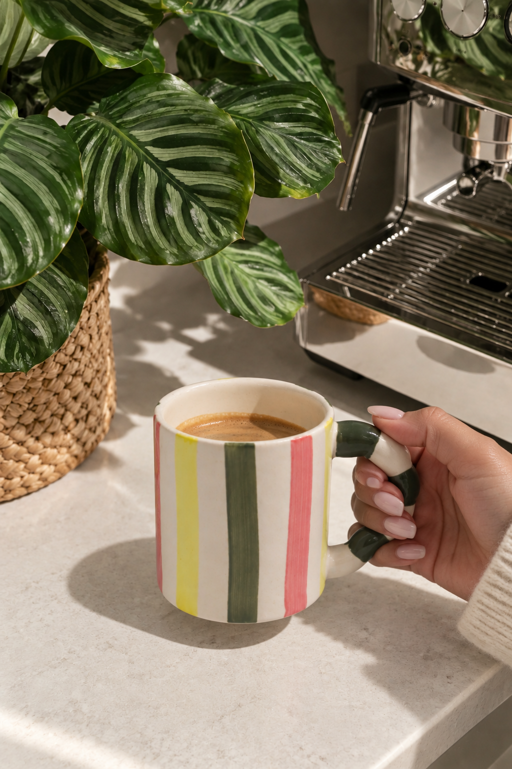 Colourful Stripes Ceramic Mug