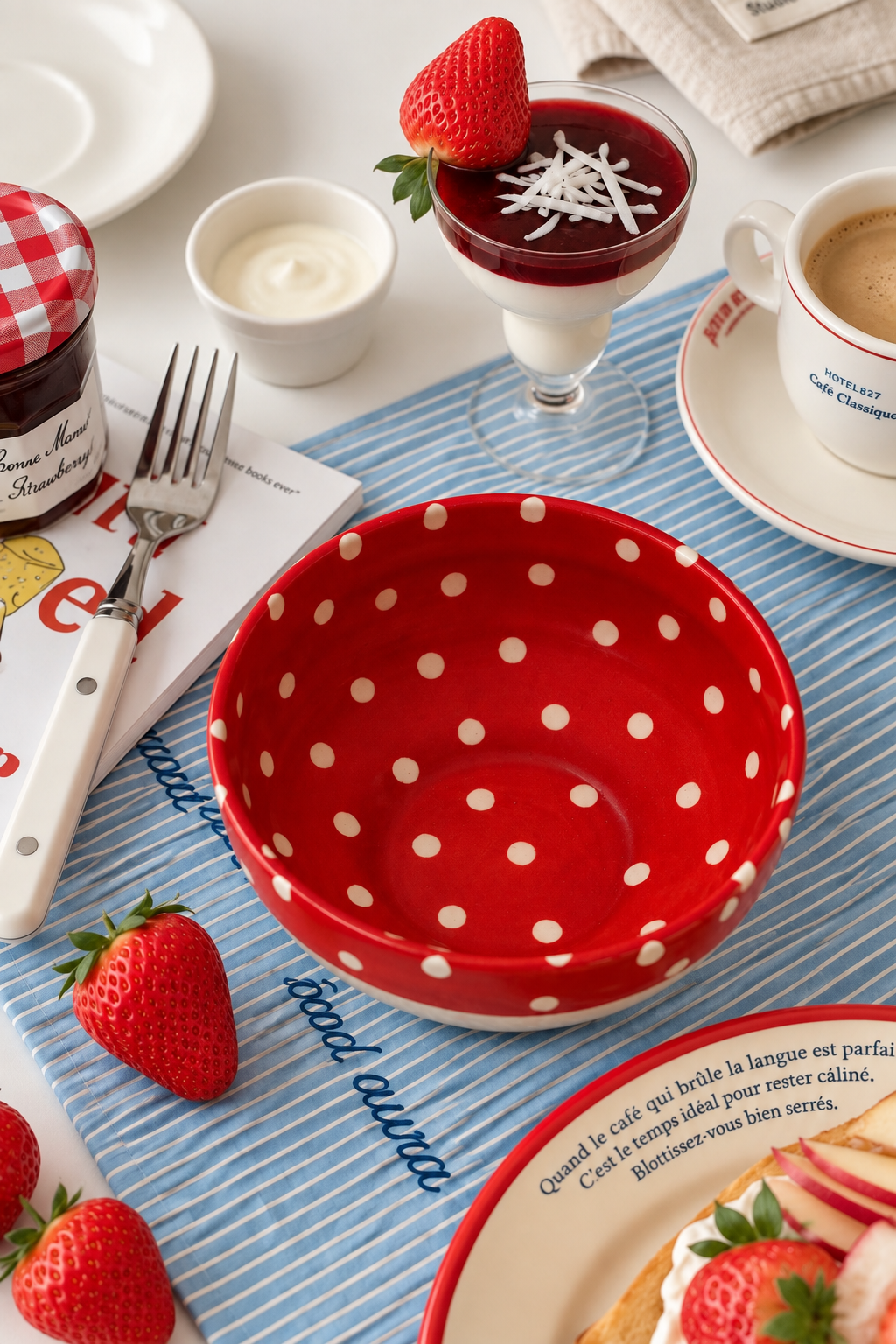 polka dot bowl