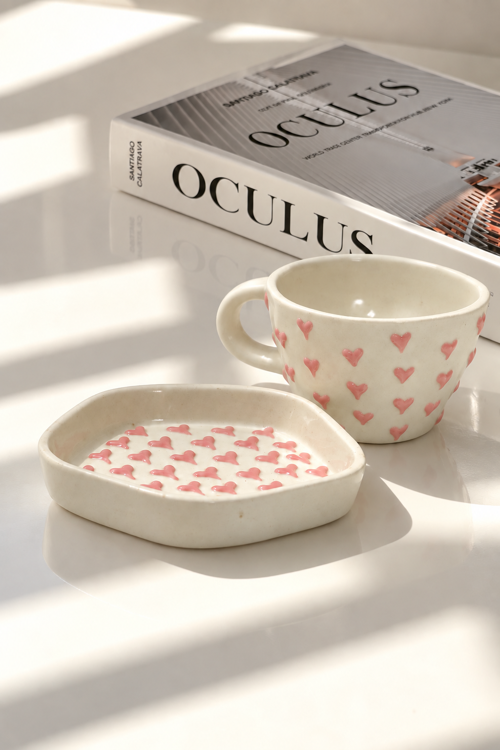Darling Ceramic Cup & Saucer – Heart Gift Set
