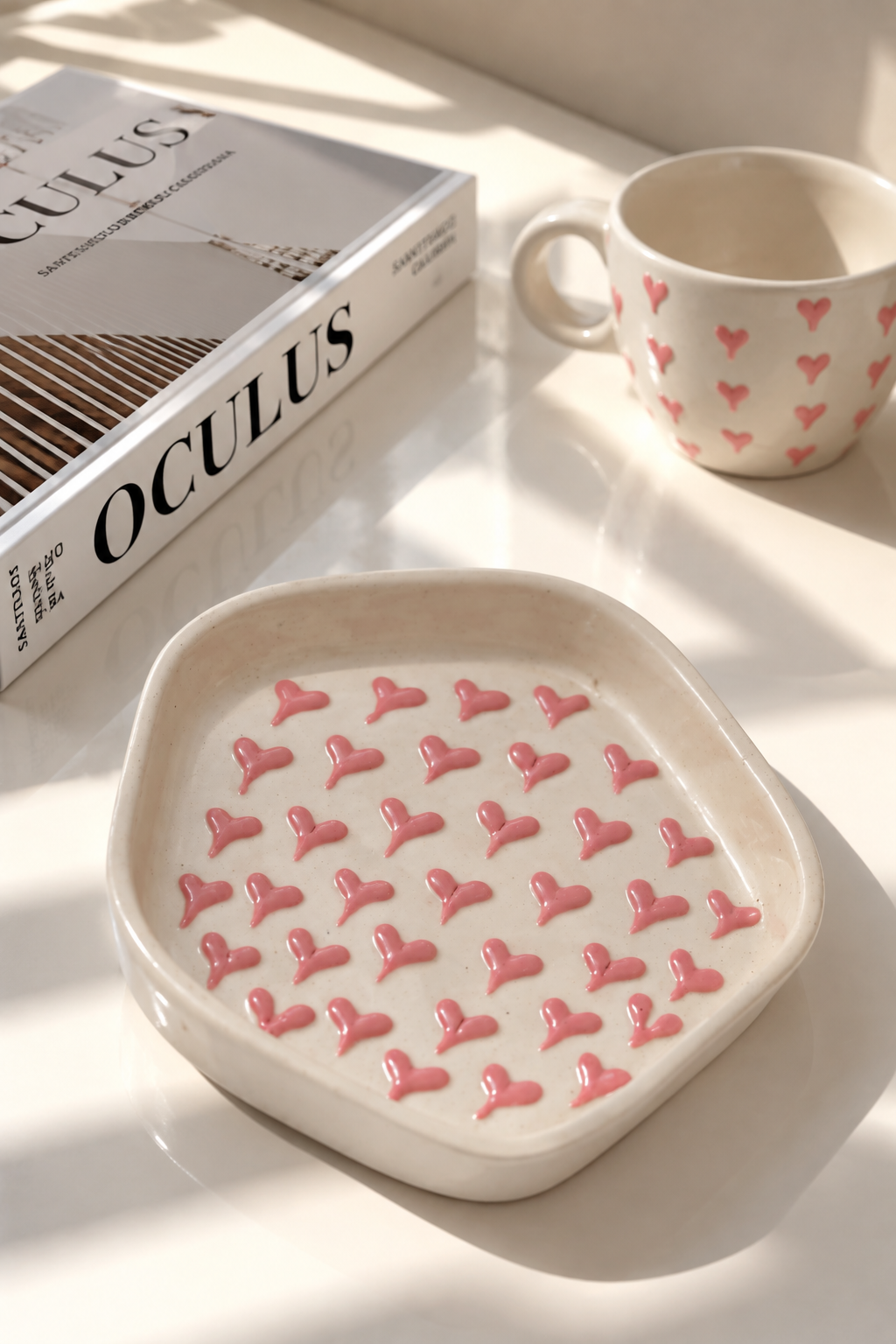 Darling Ceramic Cup & Saucer – Heart Gift Set