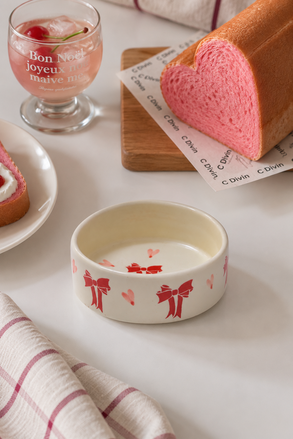 Cute bowl made of ceramic