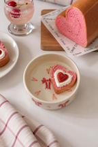 Heart Bow Ceramic Snack Bowl