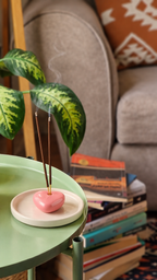 Heart Pop Ceramic Incense/Agarbatti Holder
