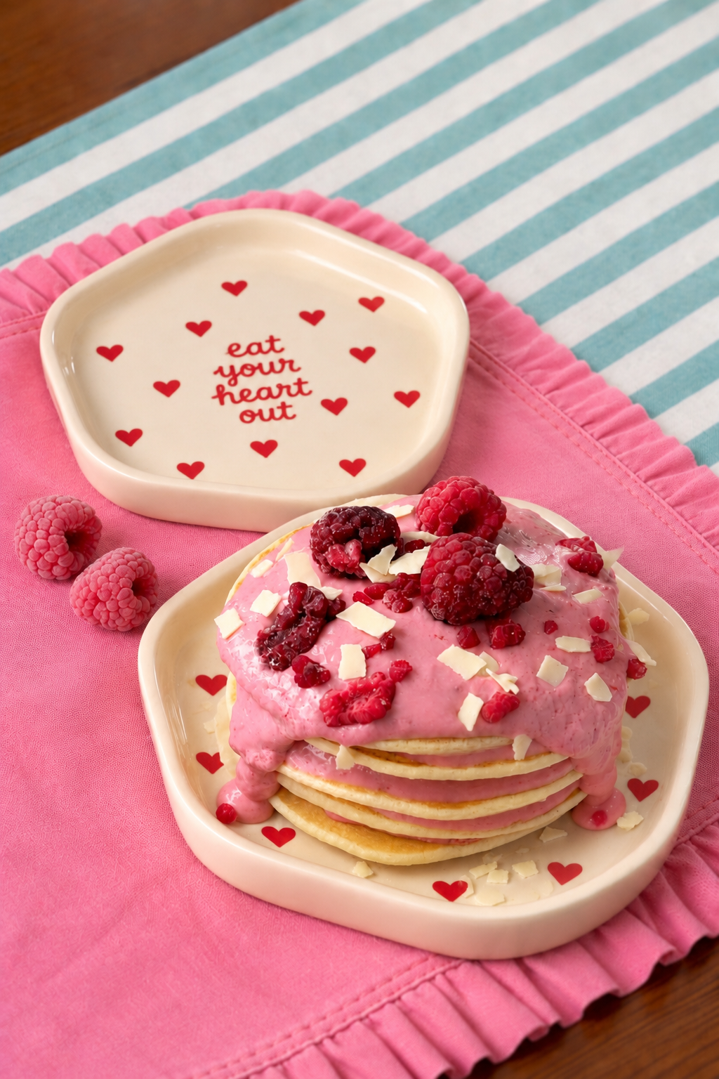 Eat Your Heart Out Ceramic Dessert Plate