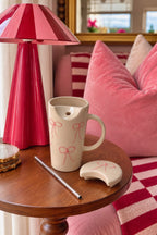 Pink Bow Ceramic Sipper Cup – Cute Gift