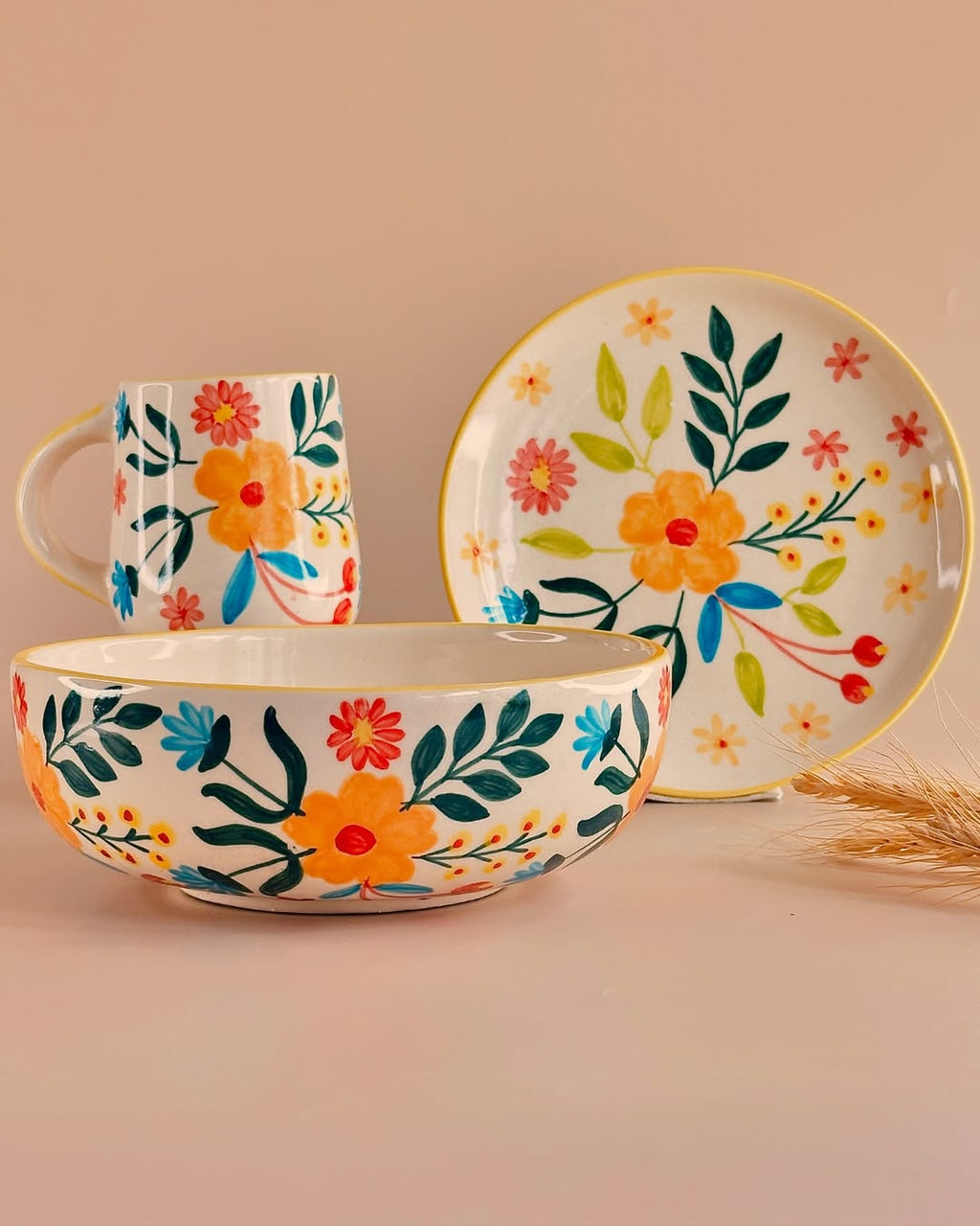 Bloom Floral Ceramic Tableware Range